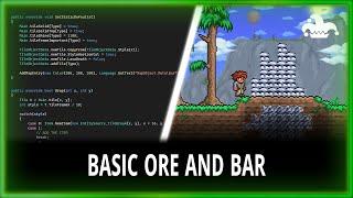 BASIC ORE AND BAR  - HOW TO MAKE A MOD - TMODLOADER 1.4 - 04