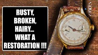 Broken & Rusty !!! The Restoration of a Vintage Chronograph Watch