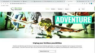 Downloading Bentley software for students and educators