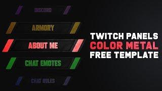 Color Metal (Twitch Panels + Template) | FREE