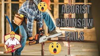 Arborist Chainsaw Fails Who Are Tree Trimming With Tree Cutting Fails