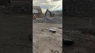Rain or Shine we work #demolition #commercialbuilding #construction #controlleddemolition