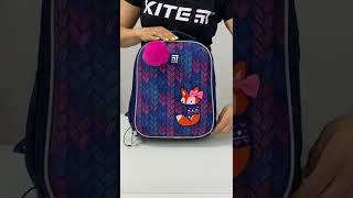 Рюкзак школьный каркасный Kite Education Fox 35x26x13.5 см 12 л синий (K22-555S-1)