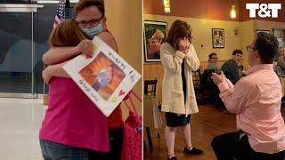 Couple With Special Needs Reunite After Two Years Apart Before Boyfriend Proposes