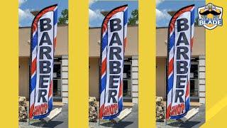 Barber Shop Flag Banner Sign Bandera Rotulo para Barberia