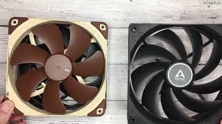 Вентиляторы Arctic на 140 мм против Noctua