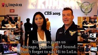 Kingston Technology - CES 2015 - SSDs, MicroSD, Encrypted Drives, and Cloud Headset