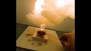 Chemistry Lab -  smoke testing a new fume cupboard.