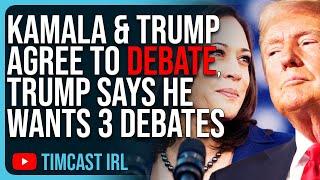 Kamala & Trump AGREE To ABC News Debate, Trump Says He Wants 3 Debates Against Kamala