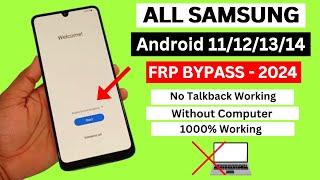 Samsung FRP Bypass 2024  Android 11/12/13/14 || New Security 2024 100% Working || Frp Bypass 2024