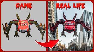 McQueen Mecha Bird In Real Life - All Eat Monster In Real Life | Guess The Eater MONSTER'S Voice?