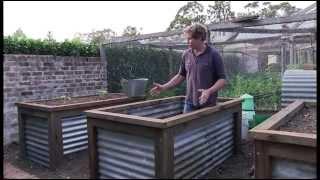 Chris Francis presents a method of constructing a group of raised vegie beds.