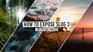 How to Expose SLOG3 PERFECTLY Every Time! + My Picture Profile SETTINGS!