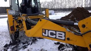 Копаю колодец под канализацию на JCB 3CX. Видео про трактор экскаватор погрузчик. Будни тракториста.