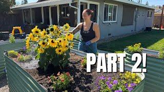 Part 2 of Setting Up a New Raised Bed Garden for the Sweetest Firefighter Family! 