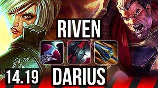 RIVEN vs DARIUS (TOP) | Dominating | EUW Diamond | 14.19