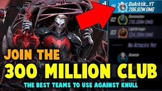 TOP 3 TEAMS To Beat Knull | INSANE Damage For ALL Difficulties | MARVEL Strike Force Battleworld