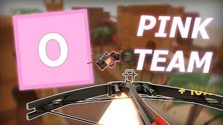 i got PINK TEAM in AIMBLOX (ROBLOX)