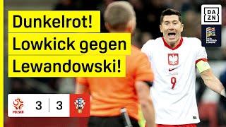 Lewandowski-Einwechslung leitet Punkt-Gewinn ein: Polen - Kroatien 3:3 | UEFA Nations League | DAZN