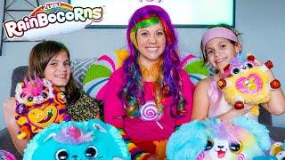 Princess Lollipop gives Twin Sisters Rainbocorn Sweet Shake Surprise for their birthday!