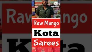 pure raw mango kota sarees with kanchi border and brocade blouse only at @nookacollections
