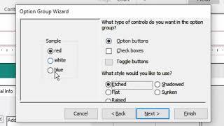 Microsoft Access A to Z:  Adding option (radio) buttons to a form