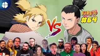 Shikamaru vs Temari | Naruto Ep. 64 Reaction Mashup ナルト海外の反応