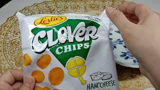 LESLIE'S CLOVER CHIPS HAM & CHEESE CORN SNACKS