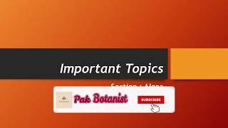 Important Topics Algea Pak Botanist