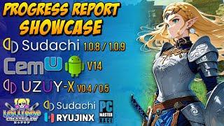 Progress Report / Showcase - Cemu Android V14 / Sudachi 1.0.9 / Uzuy X 0.4/0.5 - Performance Test