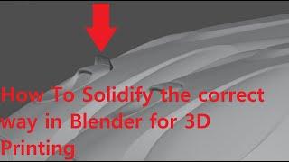 How to Solidify a mesh for 3D Printing in Blender | Tutorial