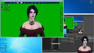 Как убрать фон на веб-камере FaceRig Хромокей OBS Studio ОБС