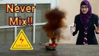 Never Mix these two Chemicals | Science Experiment | Ms.Science Hacker