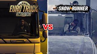 Euro Truck Simulator 2 vs SnowRunner - Details