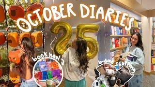 OCTOBER DIARIESweekend in my life, b-day book shopping + haul & starting a new book