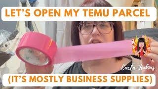 A Parcel of Business Supplies from Temu: Cute Mailing Bags & More! |NOT SPONSORED | CARLA JENKINS