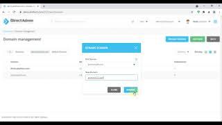 How to rename a domain in DirectAdmin