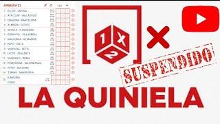 ¿QUÉ PASA CON LA QUINIELA SI SE SUSPENDE O SE APLAZA UN PARTIDO?