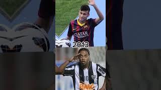 Neymar Jr and Ronaldinho évolution  #football#shorts