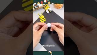 DIY Cardboard Bee Ring#viral#shorts#art #papercraft