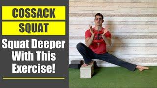 Squat Deeper with this Cossack Squat variation! Elevated foot Cossack Squat (TUTORIAL)