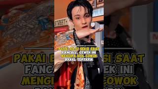 Pakai baju seksi saat fancall, cewek ini mengira idol cowok bakal tertarik #kpop #shorts