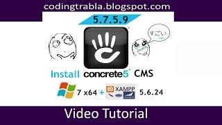 Install Concrete5 on windows 7 localhost - open source PHP CMS byAO