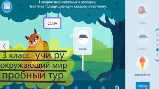 УЧИ РУ Олимпиада 3 класс окружающему миру с 16 по 29 марта пробный тур