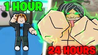 I Played Anime Champions Simulator For 24 HOURS! To Become Overpowered Roblox