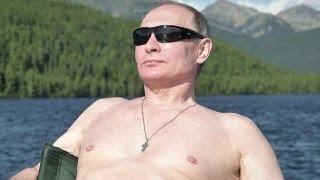 Putin vacationing shirtless in Siberia