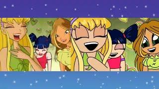 Winx Club season 1 intro chibi vs original splitscreen