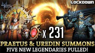 WOR: 231 Ancient Summons, 5 NEW Legendaries! Praetus & Uredin Banner - Watcher of Realms