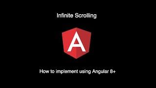 Infinite scrolling - Part2 - how to implement using Angular 8+