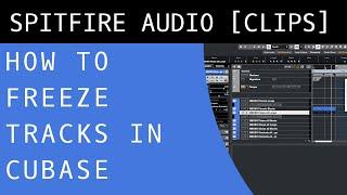 How To Freeze Tracks in Cubase